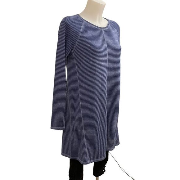 J.JILL STRIPED KNIT SWEATER DRESS/ tunic‎ indigo size XS Petite - Picture 2 of 9